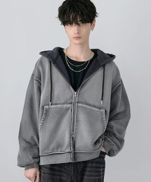 SOCCE（ソーシー）の「ヴィンテージライクダブルZIPパーカー（パーカー）」