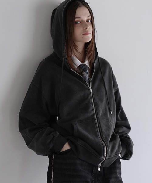 ヴィンテージライクダブルZIPパーカー（パーカー）｜SOCCE（ソーシー