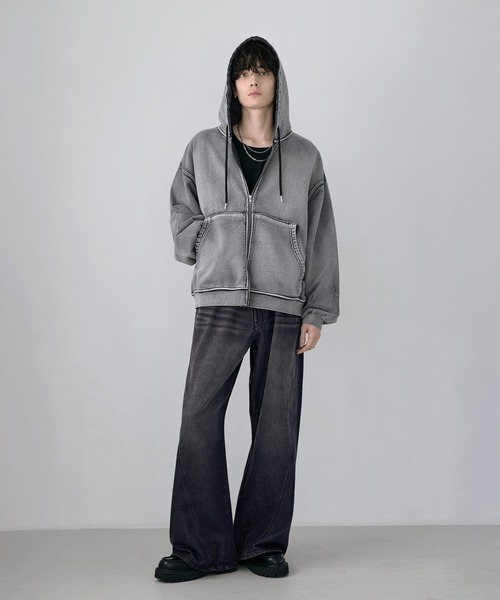 ヴィンテージライクダブルZIPパーカー（パーカー）｜SOCCE（ソーシー