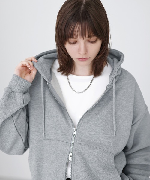SOCCE(ソーシー)の「ヴィンテージライクダブルZIPパーカー(パーカー・メンズ・グレー系1/ブラック系1/グレー/ブルーグレー/ブラック/ホワイト・XL/L/M/S)」の18枚目の写真