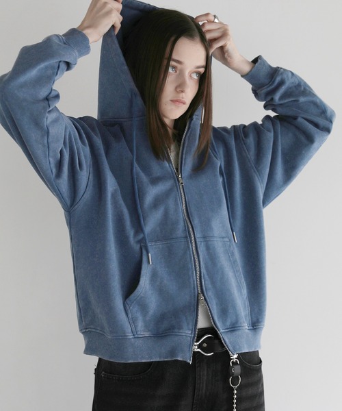 【美品】Lyle & Scott フード付きダブルジップパーカー　水色 美品】Lyle & Scott フード付きダブルジップパーカー 水色 美品】Lyle