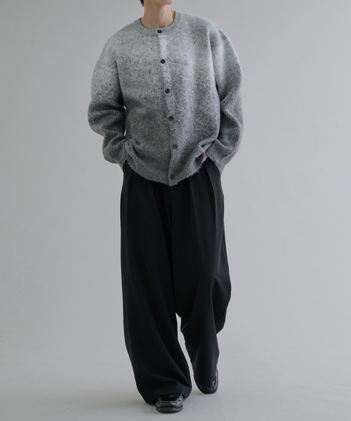 epnok（エプノック）の「2タックワイドバギースラックス（スラックス・メンズ・グレー/ブラック/ブラック系・SMALL/MEDIUM/LARGE）」の10枚目の写真