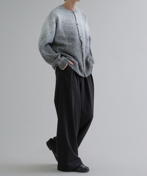 epnok（エプノック）の「2タックワイドバギースラックス（スラックス・メンズ・グレー/ブラック/ブラック系・SMALL/MEDIUM/LARGE）」の13枚目の写真