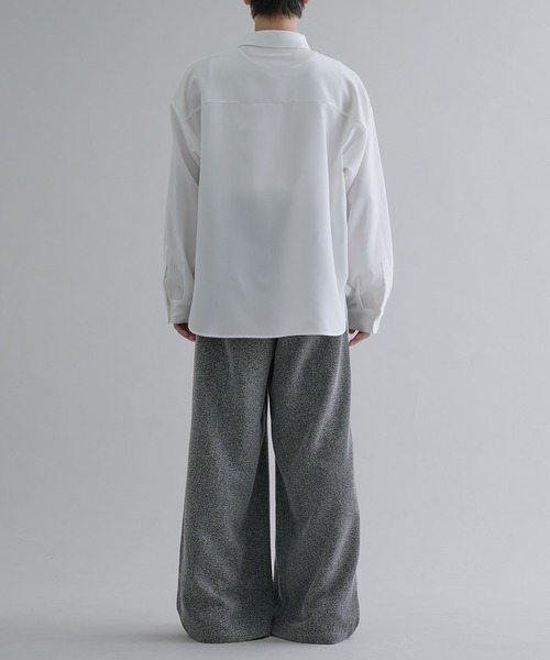 epnok（エプノック）の「2タックワイドバギースラックス（スラックス・メンズ・グレー/ブラック/ブラック系・SMALL/MEDIUM/LARGE）」の14枚目の写真