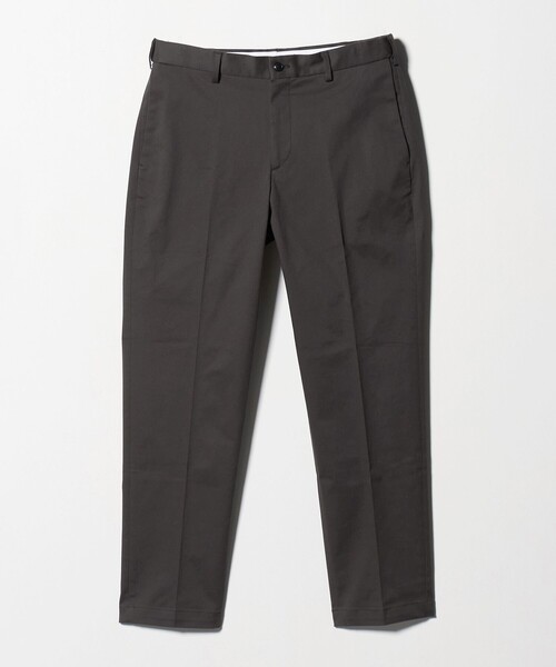 ストレッチ チノ ノープリーツ スリム パンツ 伸縮（チノパンツ