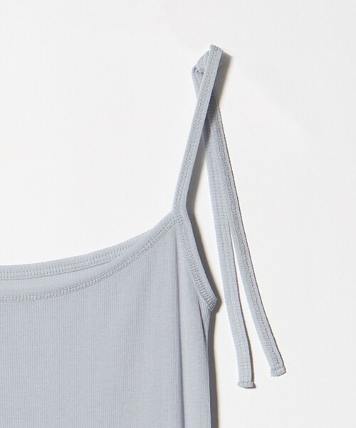 ATTISESSION（アティセッション）の「＜ATTISESSION＞コットン ナイロン リブ マルチウェイ トップス（Tシャツ/カットソー・レディース・オフホワイト/ネイビー/ライトブルー・FREE）」の18枚目の写真