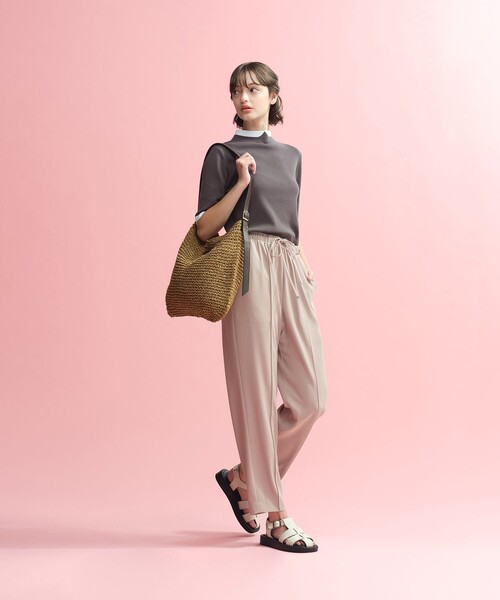 MACKINTOSH PHILOSOPHY(マッキントッシュ フィロソフィー)の「【2025年秋冬モデル】Cleric Collar Knit ハーフスリーブ(ニット/セーター・レディース・チャコールグレー/ブルー/ダークネイビー・38/36)」の5枚目の写真