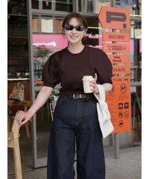 MANOF（マノフ）の「CIRCLE SLEEVE KNIT TOPS（ニット/セーター）」