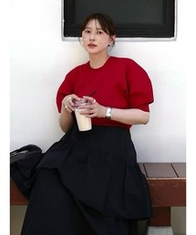 MANOF（マノフ）の「CIRCLE SLEEVE KNIT TOPS（ニット/セーター）」