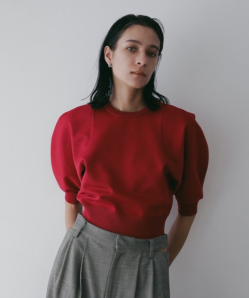 トップス MANOF Knit Tops MANOF (マノフ) LAYERED KNIT TOPS / レイヤードニットトップス