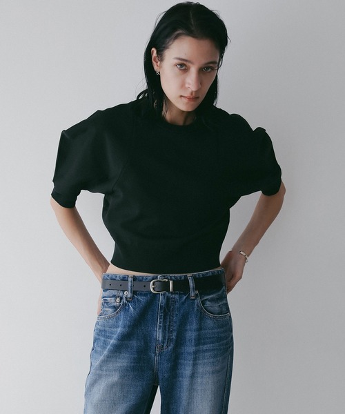 MANOF(マノフ)の「CIRCLE SLEEVE KNIT TOPS(ニット/セーター・レディース・ベージュ/ブラウン/レッド/ブラック・F)」の13枚目の写真