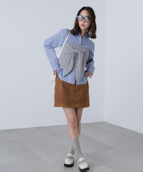 FREE'S MART（フリーズマート）の「◆リボンベアニットソービスチェ（Tシャツ/カットソー・レディース・ネイビー/グレー・FREE）」の9枚目の写真