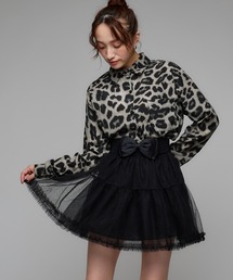 チュールミニスカート
