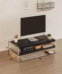 aimoha(アイモハ)のアクリル脚 モニター台 2段(PCグッズ)