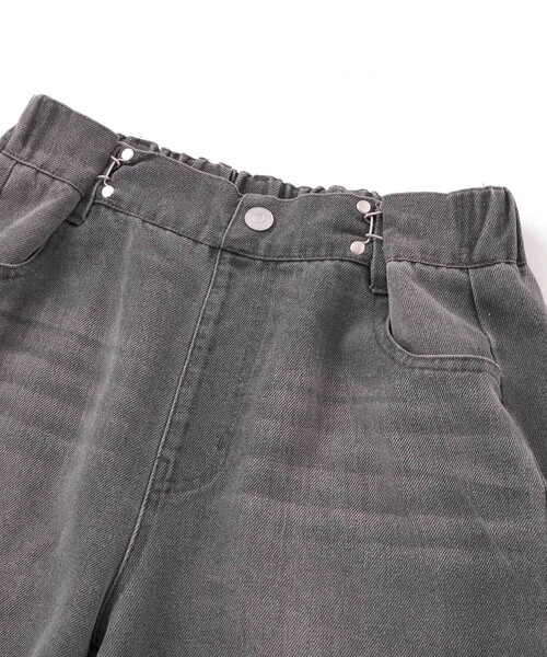 ZIDDY（ジディ）の「ハートプリントワイドデニムパンツ(130~160cm)（デニムパンツ・キッズ・ブルー/グレー・FREE/130cm/140cm/150cm）」の13枚目の写真