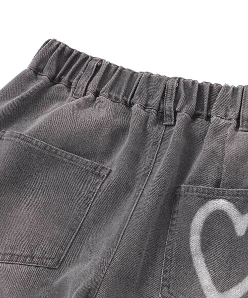 ZIDDY（ジディ）の「ハートプリントワイドデニムパンツ(130~160cm)（デニムパンツ・キッズ・ブルー/グレー・FREE/130cm/140cm/150cm）」の16枚目の写真