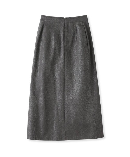 Viaggio Blu（ビアッジョブルー）の「ラメタイトスカート≪手洗い可能≫（スカート・レディース・チャコールグレー/ベージュ・S/M）」の6枚目の写真