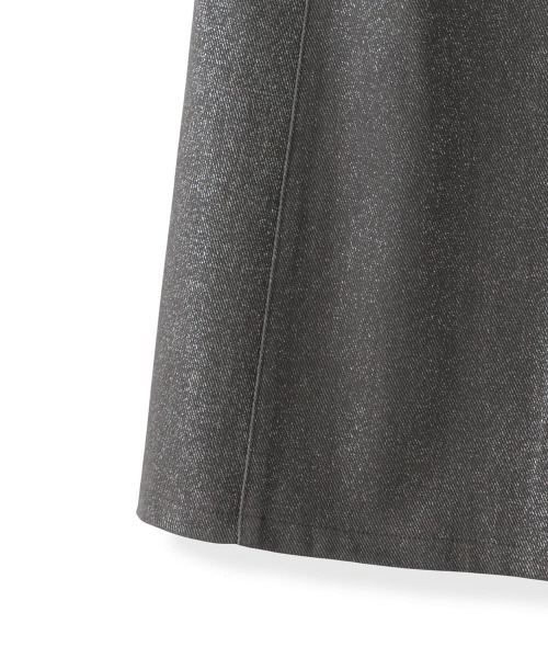 Viaggio Blu（ビアッジョブルー）の「ラメタイトスカート≪手洗い可能≫（スカート・レディース・チャコールグレー/ベージュ・S/M）」の10枚目の写真