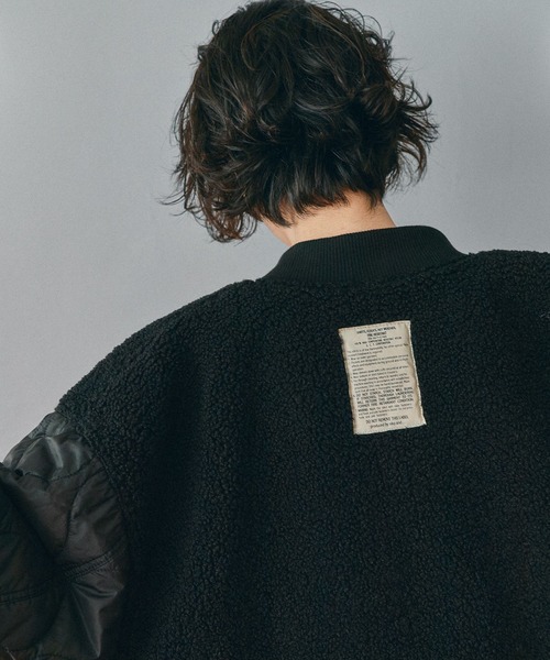 niko and...(ニコアンド)の「リバーシブルロングMA‐1(MA-1・レディース・カーキ/ブラック/ボルドー・FREE)」の18枚目の写真