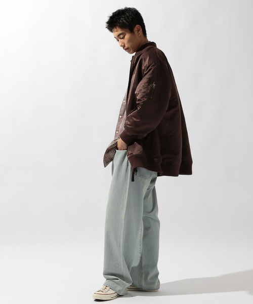 niko and...(ニコアンド)の「リバーシブルロングMA‐1(MA-1・レディース・カーキ/ブラック/ボルドー・FREE)」の22枚目の写真