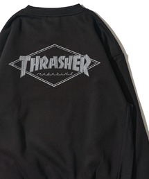 【THRASHER / スラッシャー】裏起毛クラックプリントスウェットプルオーバー