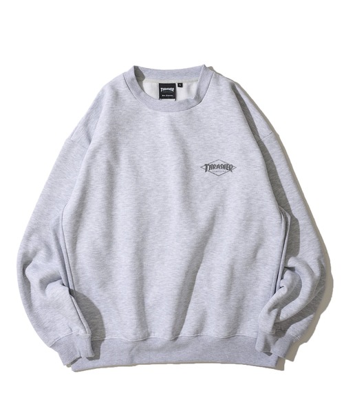 THRASHER(スラッシャー)の「【THRASHER / スラッシャー】裏起毛クラックプリントスウェットプルオーバー(スウェット・メンズ・アッシュグレー/アイボリー/ブラック/ブラウン・MEDIUM/LARGE/X-LARGE)」の9枚目の写真