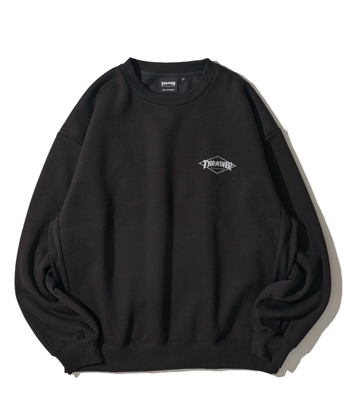 THRASHER(スラッシャー)の「【THRASHER / スラッシャー】裏起毛クラックプリントスウェットプルオーバー(スウェット・メンズ・アッシュグレー/アイボリー/ブラック/ブラウン・MEDIUM/LARGE/X-LARGE)」の7枚目の写真
