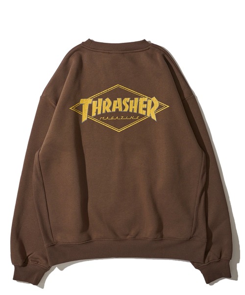 THRASHER(スラッシャー)の「【THRASHER / スラッシャー】裏起毛クラックプリントスウェットプルオーバー(スウェット・メンズ・アッシュグレー/アイボリー/ブラック/ブラウン・MEDIUM/LARGE/X-LARGE)」の12枚目の写真