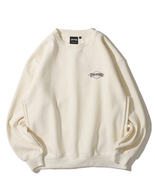 THRASHER(スラッシャー)の「【THRASHER / スラッシャー】裏起毛クラックプリントスウェットプルオーバー(スウェット・メンズ・アッシュグレー/アイボリー/ブラック/ブラウン・MEDIUM/LARGE/X-LARGE)」の5枚目の写真