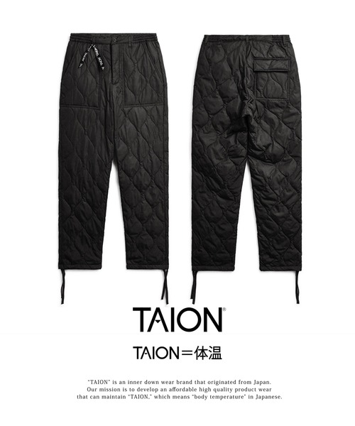 TAION(タイオン)の「【TAION(タイオン)】〈ウィメンズ〉ミリタリー ダウンパンツ(その他パンツ・レディース・ブラック/チャコールグレー/ダークネイビー・M/S)」の8枚目の写真