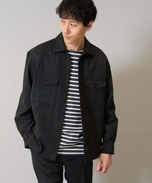 a.v.v | 【イージーケア/シワになりにくい】ダブルポケットシャツ 秋リライト【洗濯機で洗える/ストレッチ】(シャツ/ブラウス)