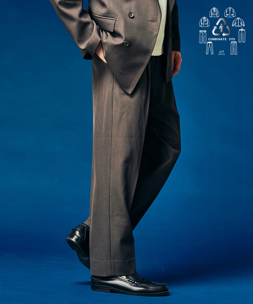 4WAYストレッチ” 2タックパンツ（スラックス）｜417 EDIFICE（フォー