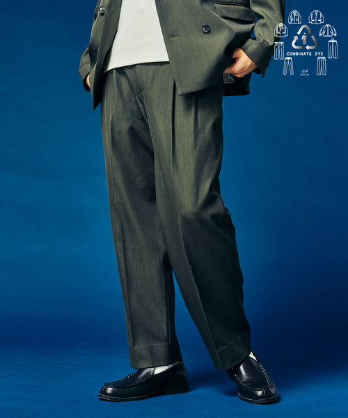 CONBINATE] 4WAY 2タックパンツ（スラックス）｜417 EDIFICE（フォー