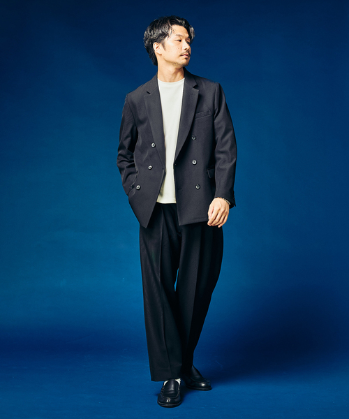 4WAYストレッチ” 2タックパンツ（スラックス）｜417 EDIFICE（フォー