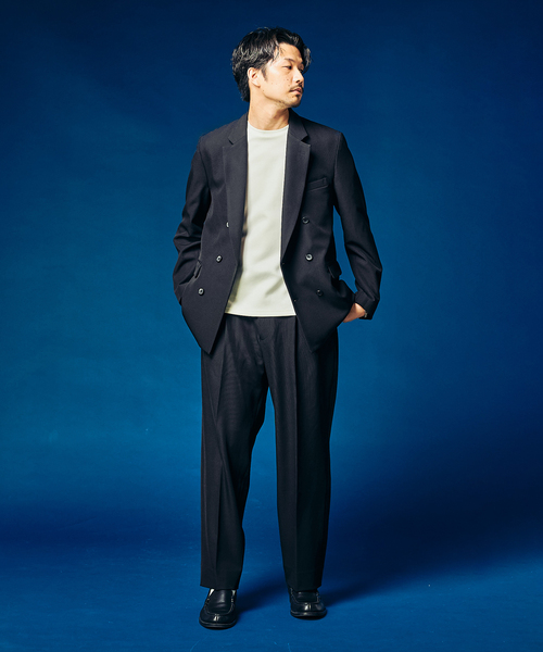 4WAYストレッチ” 2タックパンツ（スラックス）｜417 EDIFICE（フォー