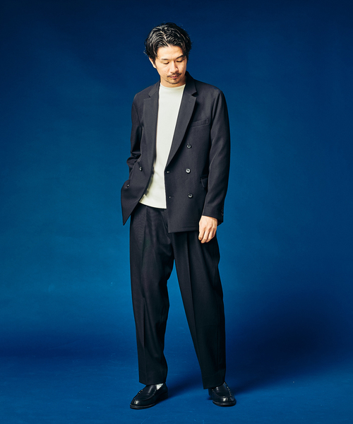 4WAYストレッチ” 2タックパンツ（スラックス）｜417 EDIFICE（フォー