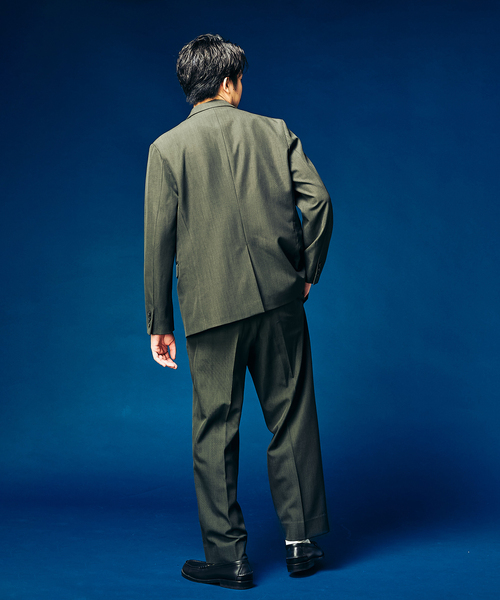 417 EDIFICE（フォーワンセブンエディフィス）の「”4WAYストレッチ” 2タックパンツ（スラックス・メンズ・ブラック/ブラウン/カーキ・SMALL/LARGE/MEDIUM）」の9枚目の写真