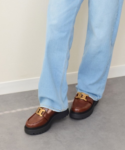 bussola】撥水ボリュームソールローファー(955410)（ローファー