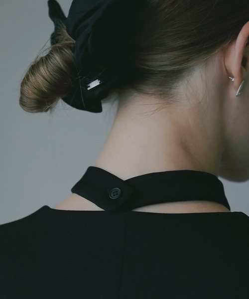 MANOF（マノフ）の「CURVED SLEEVE CHOKER JACKET（その他アウター・レディース・ブラック/ベージュ・S/M）」の9枚目の写真