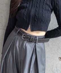 clear | スタッズベルト［Y2K パンク 着回し力抜群］≪AW新作≫(ベルト)