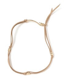 BEAMS HEART（ビームスハート）の「フェイク スエード 金具パール ネックレス（ネックレス・レディース）」