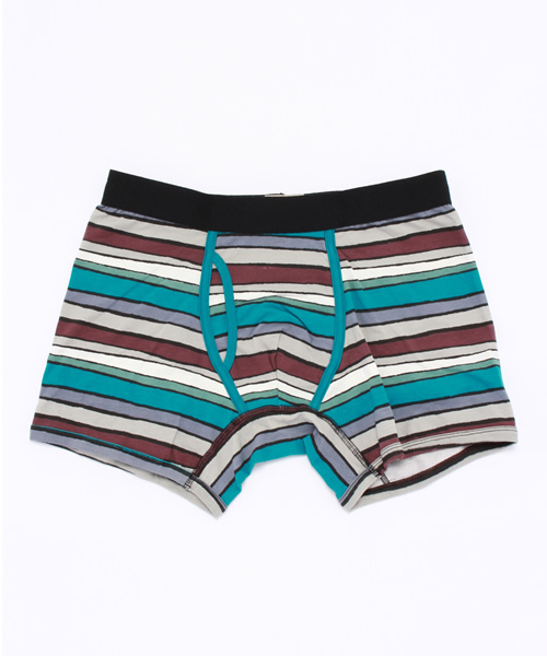 PACT(パクト)の「PACT/パクト Men's Boxer Brief-Route 66 メンズ・ボクサーブリーフ(ブリーフ・メンズ・ストライプ・S/L/M)」の1枚目の写真