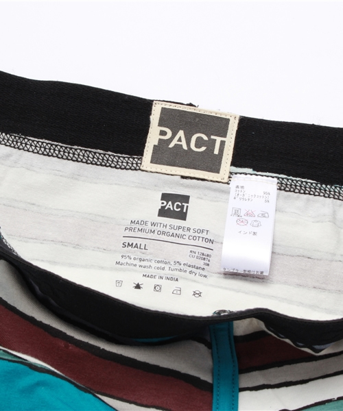 PACT(パクト)の「PACT/パクト Men's Boxer Brief-Route 66 メンズ・ボクサーブリーフ(ブリーフ・メンズ・ストライプ・S/L/M)」の3枚目の写真
