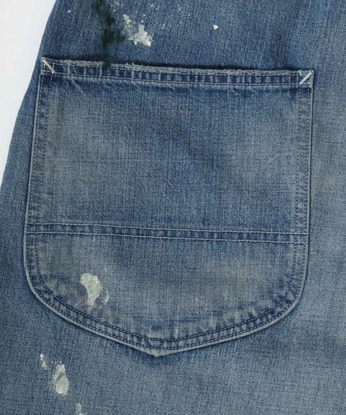 Lee(リー)の「Lee/リー DENIM WIDE PAINTER ワイドペインターパンツ/ダメージ加工(デニムパンツ・メンズ・ライトインディゴブルー・L/XL/M)」の10枚目の写真