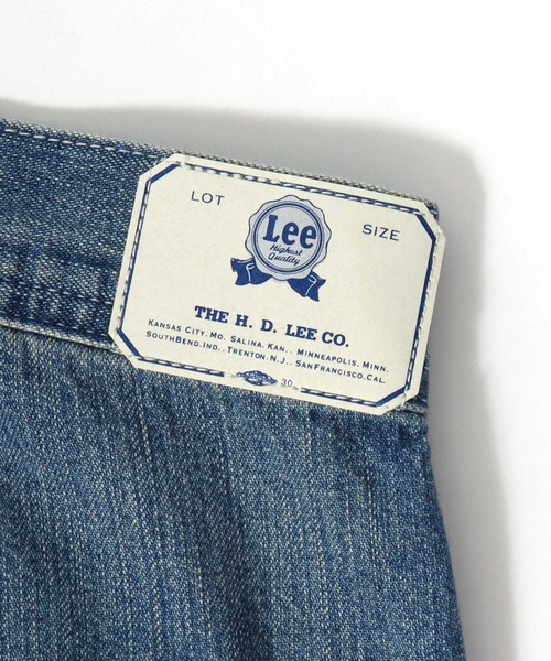 Lee(リー)の「Lee/リー DENIM WIDE PAINTER ワイドペインターパンツ/ダメージ加工(デニムパンツ・メンズ・ライトインディゴブルー・L/XL/M)」の12枚目の写真