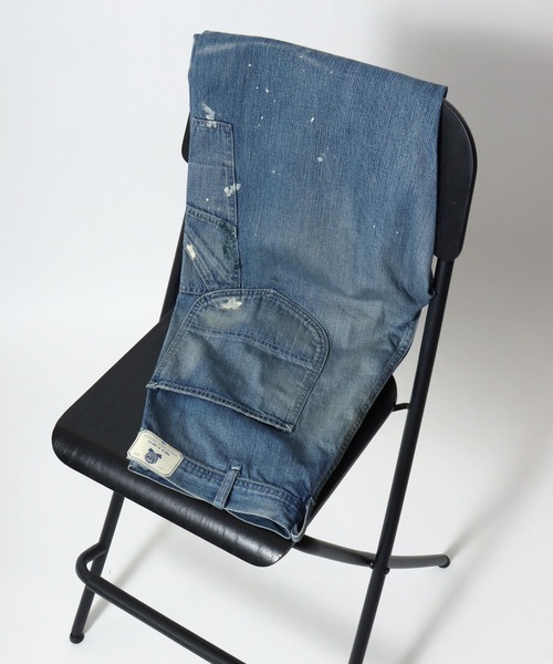 Lee(リー)の「Lee/リー DENIM WIDE PAINTER ワイドペインターパンツ/ダメージ加工(デニムパンツ・メンズ・ライトインディゴブルー・L/XL/M)」の13枚目の写真