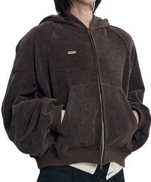 【AJOBYAJO】Corduroy Short Zip-Up Hoodie / 【アジョバイアジョ】コーデュロイショートジップアップパーカー
