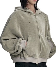 AJOBYAJO（アジョバイアジョ）の「【AJOBYAJO】Corduroy Short Zip-Up Hoodie / 【アジョバイアジョ】コーデュロイショートジップアップパーカー（パーカー）」