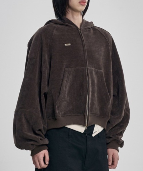 AJOBYAJO（アジョバイアジョ）の「【AJOBYAJO】Corduroy Short Zip-Up Hoodie / 【アジョバイアジョ】コーデュロイショートジップアップパーカー（パーカー・メンズ・ブラウン/カーキ/ブラック・L/XL）」の20枚目の写真