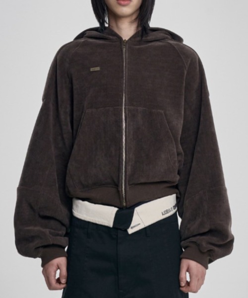 AJOBYAJO（アジョバイアジョ）の「【AJOBYAJO】Corduroy Short Zip-Up Hoodie / 【アジョバイアジョ】コーデュロイショートジップアップパーカー（パーカー・メンズ・ブラウン/カーキ/ブラック・L/XL）」の19枚目の写真